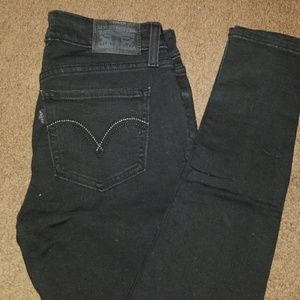 Levi's 535 low rise super skinny jeans